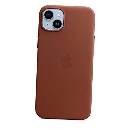 iPhone 14 Plus Leather MagSafe Case in Umber Brown-image