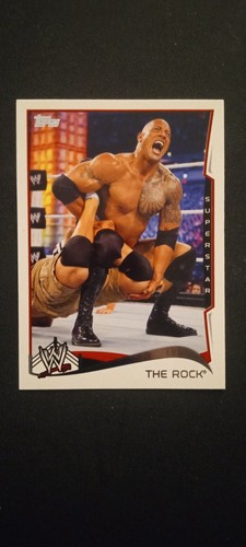 The Rock [Atomic] #40 2014 Topps Chrome WWE card
