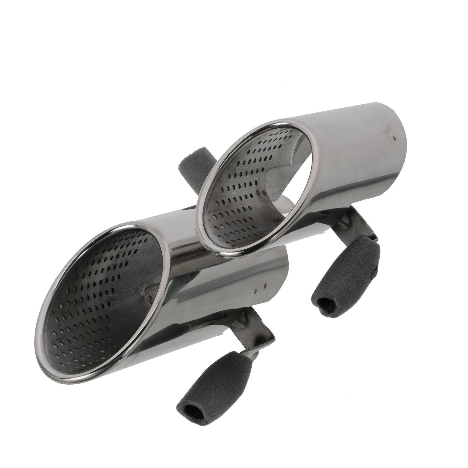 GENUINE LAMBORGHINI Huracan Left Rear Polished Exhaust Pipe Tips 4T0253697E
