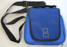 Nintendo DS Blue Carrying Case Bag Canvas with 11 game cartridges