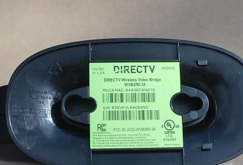 DirecTV WIRELESS VIDEO BRIDGE MIT NETZTEIL & Kabel WVB2R0-34 NEU - Bild 2 von 5