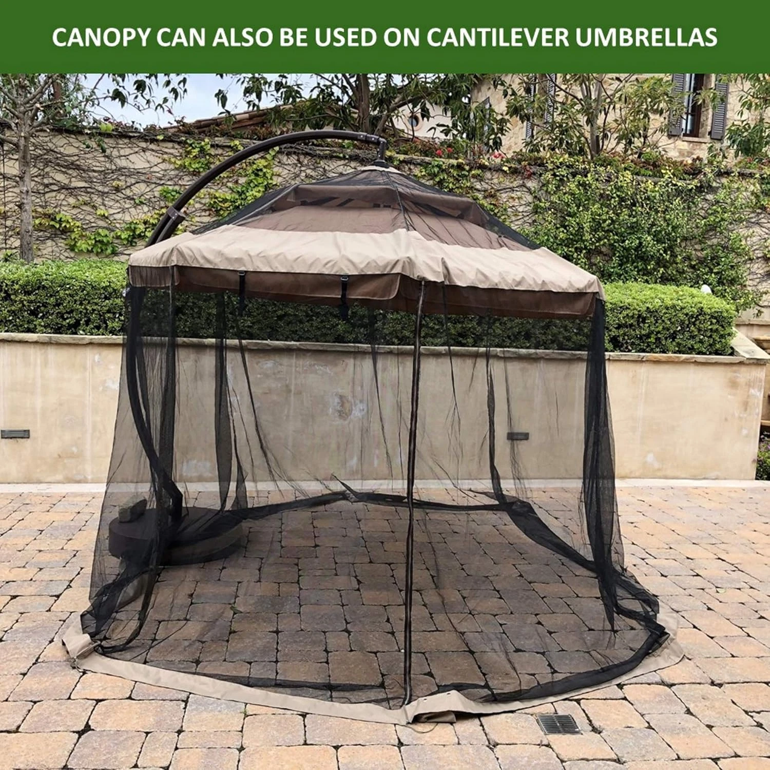 Formosa Patio Umbrella Mosquito Screen Netting - Thumbnail 2
