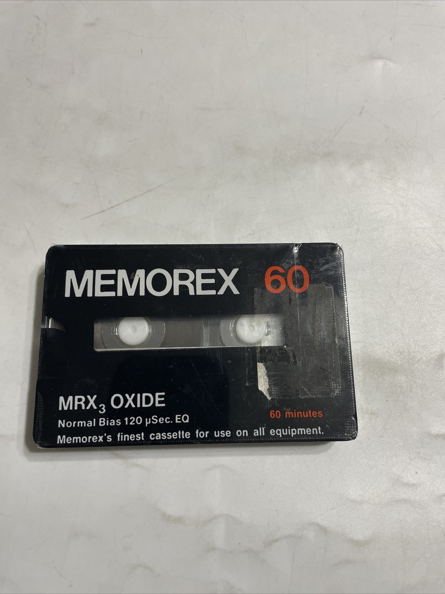 Memorex 60 MRX3 Oxide Normal Bias Cassette Tape New Sealed | eBay
