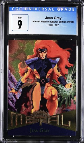 Jean Grey Marvel Metal Inaugural Edition (1995) Fleer #97 CGC 9 Mint