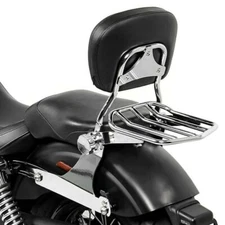 For Harley Dyna Low Rider FXDL FXDX 2002-2005 Sissy Bar Backrest + Luggage Rack