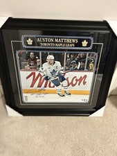 2024 Auston Matthews Signed Auto Inscribed Framed Leafs Captain /34 Fanatics