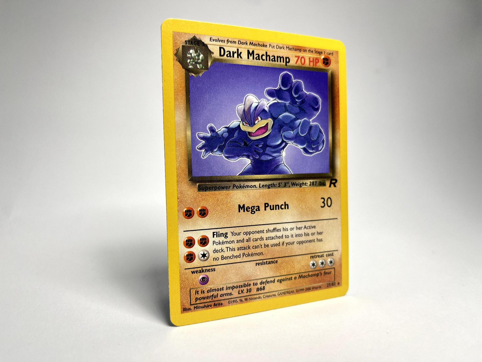 Pokémon - Dark Machamp - 27/82 - Team Rocket NM/M 1999 Gamefreak Wizards