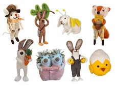 BARGAIN Handmade Felt Animal Decorations | Cute Wool Ornaments | Felt Gift