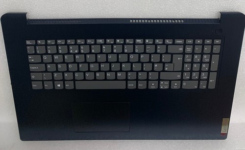 NEW Genuine Lenovo IdeaPad 3-17ITL6 17" UK Keyboard Palmrest Touchpad Cover BLUE - Photo 6/10