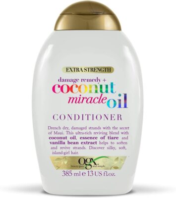 OGX Coconut Miracle Oil Conditioner für geschädigtes Haar 385 ml SCHNELLER KOSTENLOSER VERSAND