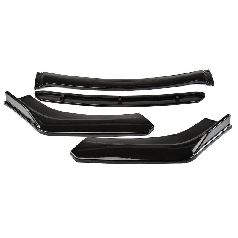 For Audi A3 A4 A5 A6 A7 Front Bumper Lip Spoiler Splitters Diffuser Gloss Black Foto 4 de 4