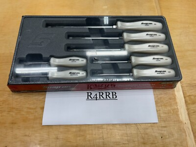 #ad Snap on Tools USA NEW NOS 7PC PEARL WHITE Hard Handle Screwdriver Set SDDX70APW $299.95