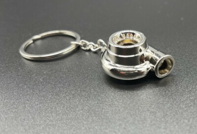 Schlüsselanhänger Turbolader Retro Silber Turbo Boost Tuning Motor Auto
