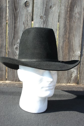 Black Felt Cowboy Hat, Texas Sold | eBay