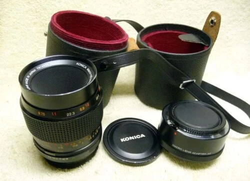 Konica Minolta Macro/Primer plano lentes para cámaras vintage