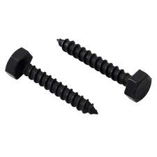 35 PCS Black Lag Bolts 1/4 x 1-1/2 Inch Stainless Steel Hex Head Screws