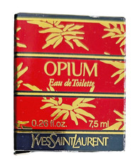 Vintage Yves Saint Laurent Opium Perfume Eau de Toilette .26oz/7.5ml New