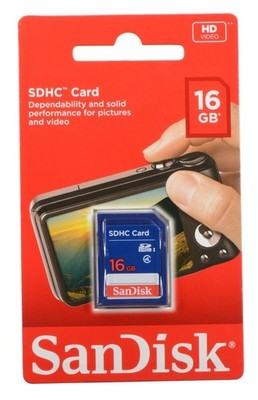Sandisk 16G SDHC SD card for Sony Cybershot W650 WX150 W690 W620