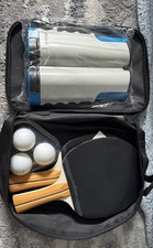 Ping Pong Paddle Set PRO-SPIN All-in-One Portable Table Tennis Set New