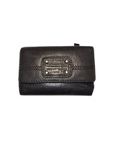 Fossil Women's Black Trifold Leather Wallet EUC