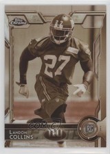 2015 Topps Chrome Rookies Sepia Refractor 3/99 Landon Collins #118 k0w