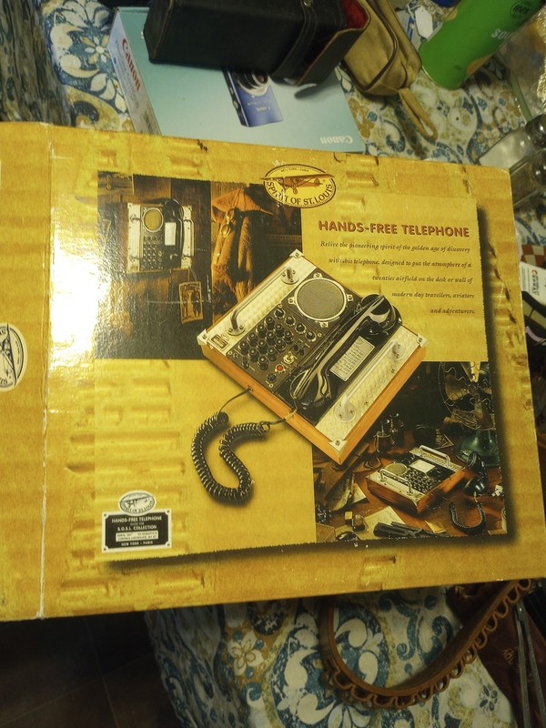 Vintage Spirit of St Louis Hands Free Retro Speaker phone Aviation Steampunk