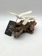 Pelican Duo Pair Sculpture by John Perry 4.75 in tall Pellucida w original tag