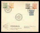 DR WHO 1955 SWEDEN FDC OVPT COMBO STOCKHOLMIA R51518