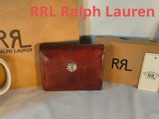 RRL RALPH LAUREN CONCHO LEATHER WALLET MEN COLOR BROWN MATERIAL LEATHER USED