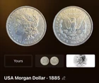 1885 (P) Morgan Silver Dollar VF (1 coin)