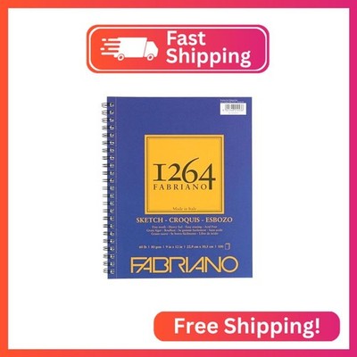 Fabriano 1264 Sketch Pad, 9 x 12, Light Cream