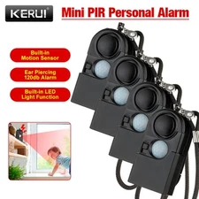 4PACK Camping Travel Portable PIR Infrared Motion Sensor Detector Alarm 120dB