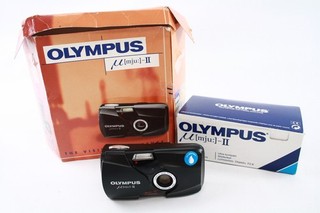 Vintage Olympus MJU II Compact Film Camera Working w/ 35mm F/2.8 Lens