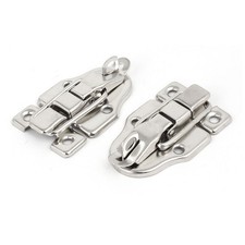Wood Box Toolbox Cabinet Metal Spring Loaded Latches Catch Toggle Hasp 2PCS