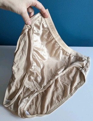 Breezies Hi-Cut Second Skin Glossy Tan Bikini Panty Underwear Panties 1 Pair