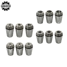12 Pack ER20 Spring Collets Set 1/8"-1/2" High Grade Carbon Steel For CNC