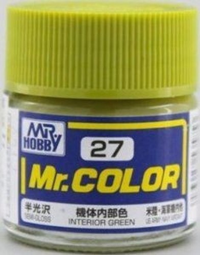 Mr Hobby - Gunze C-027 - Mr. Color (10 Ml) Interior Green - New