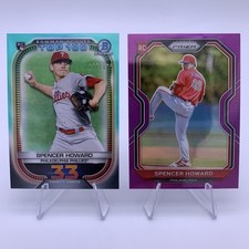 2021 Bowman Chrome Scouts Top 100 Aqua Refractor /125 #33 Spencer Howard 