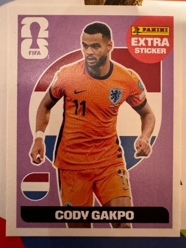 Panini FIFA World Cup 2026 Sticker Cody Gakpo Extra Sticker