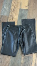 Old Navy Genuine Leather Womens Pants 4 High Rise Boot Cut