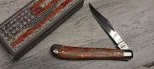 Case XX 2013 61048 Slimline Trapper  Celebration Chestnut Bone Pocket Knife