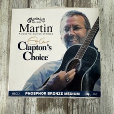 Martin Co Clapton's Choice Phos Bronze Acoustic Guitar Strings MEC13 Med 13-56