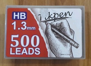 1.3mm HB Mechanical Pencil Refill Plastic Automatic Pencil Lead Black PARTIALBOX