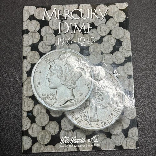 Mercury Dime Album 21 Coins Partial Set (1916–1945) KEYS F–XF+ NEAR SILVER MELT