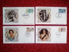 GB FDC BENHAM 1986 BS9-11 SMALL SILKS QUEENS 60TH BIRTHDAY ASSORTED P/MARK
