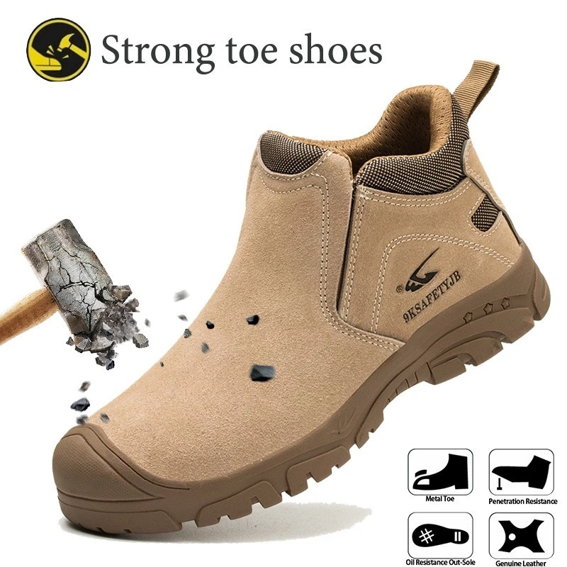 Mens Waterproof Safety Shoes Composite toe Work Boots Indestructible Sneakers