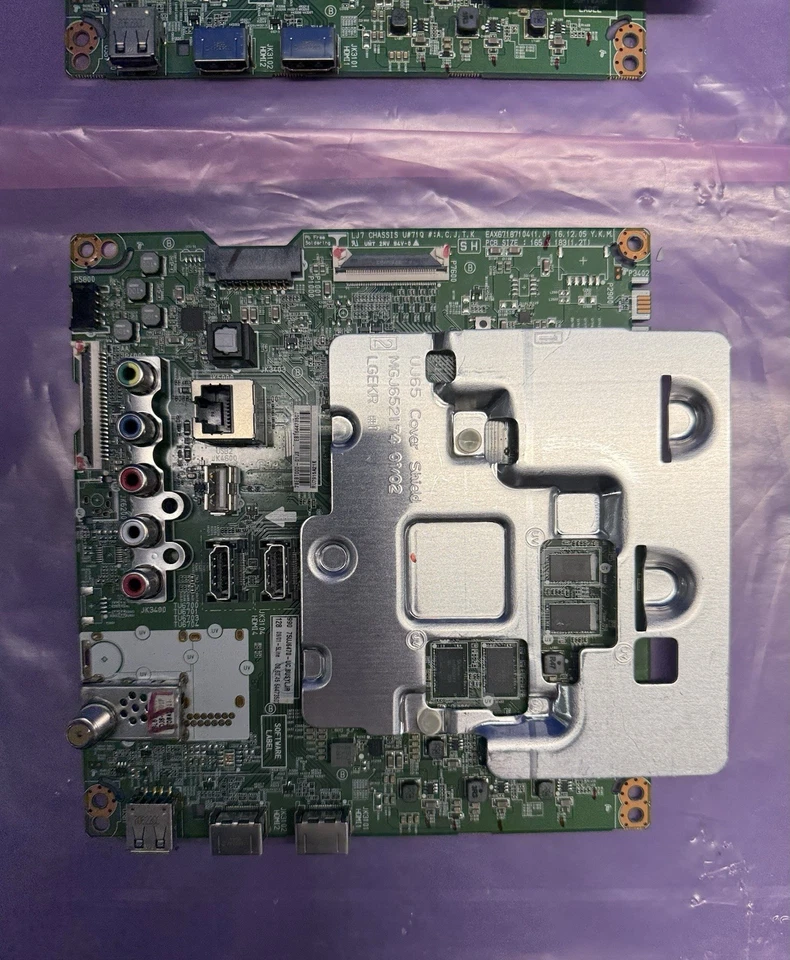 Placa base LG 75UJ6470 placa T-Con - 2 pares - televisores encendidos - leer más abajo Foto 3 de 4