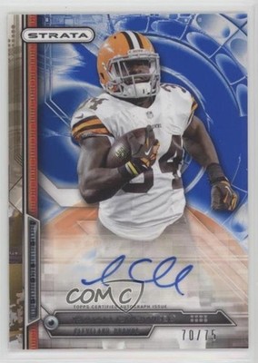 2014 Topps Strata Rookie Sapphire 70/75 Isaiah Crowell #144 Auto RC z5i