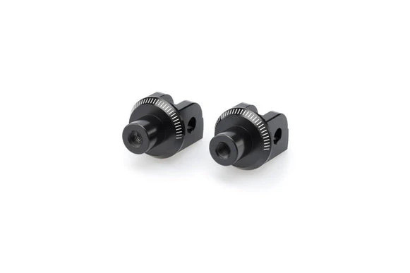 Puig Footpeg Adaptors Rider | Black | Suzuki SV650 2016>Current