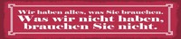 Holzschild 10X46 Cm Wir Haben Alles, Was Sie Brauchen Deko Geschenk Schild